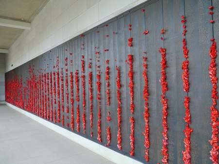 The Australian War Memorial for Australian military dead of all wars in Canberra in Australiaのeditorial素材