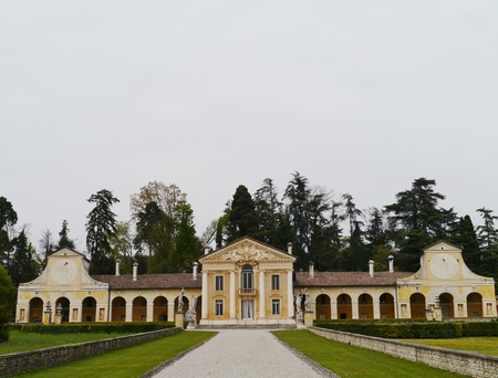 Villa Barbaro also known as the Villa di Maser is a large villa at Maser in the Veneto region of northern Italyのeditorial素材