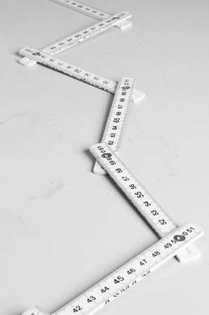 zig-zag folding meter stickの写真素材