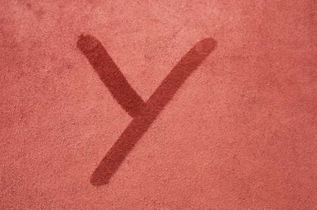 Letter Yの写真素材