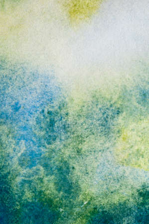 blurry yellow and blue, abstract paintingの写真素材