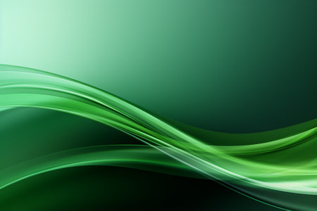 Abstract green background with smooth lines and space for your text. Vector illustrationの素材