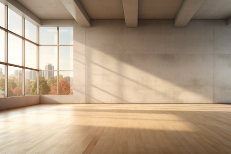 Modern bright interiors 3D rendering illustration mockup computer generated imageの素材