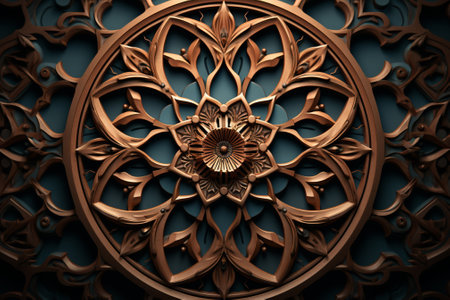 3d illustration of abstract geometric composition,digital artwork for creative graphic design.の素材
