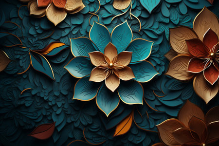3D illustration of abstract fractal for creative design, art and entertainmentの素材
