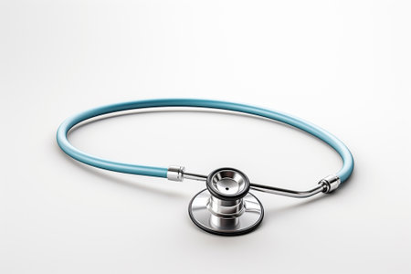 Stethoscope isolated on white background. Medical stethoscope.の素材