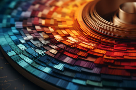 3d rendering of abstract technology background. High computer color image.の素材
