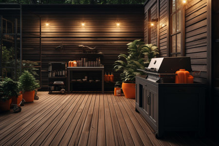 Working space in a loft style. 3d rendering, 3d illustration.の素材