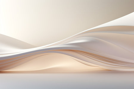 abstract background with smooth wavy silk or satin luxury clothの素材