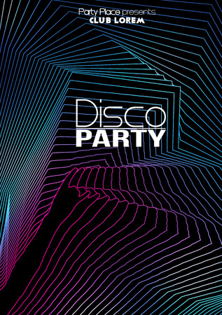 Dance Party Poster Background Template - Vector Illustrationのイラスト素材