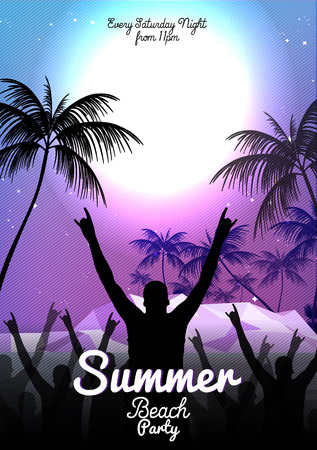 Beach Party Design Template のイラスト素材