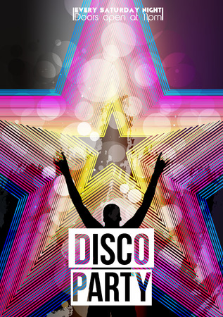 Disco Party Poster のイラスト素材