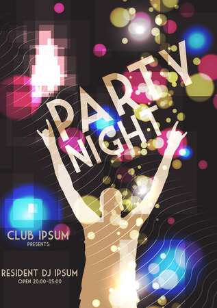 Abstract Party Flyer Template - Vector Illustrationのイラスト素材