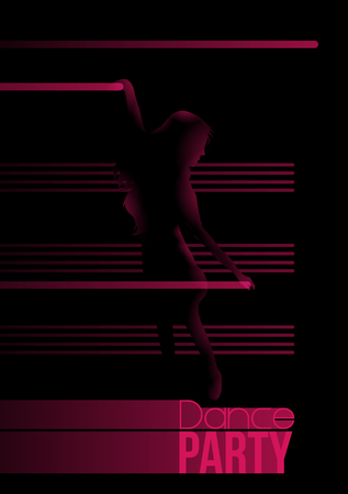 Neon Retro Dance Partyのイラスト素材