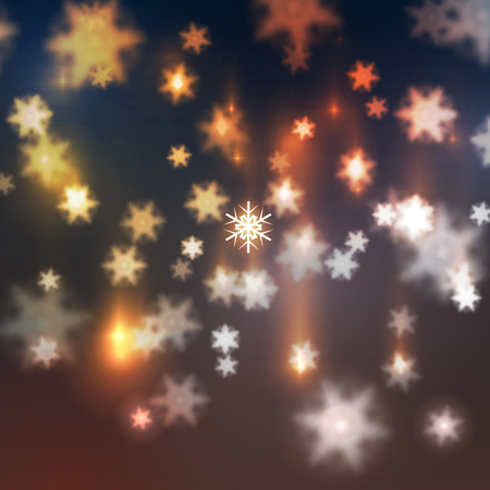Abstract Glitter Snow Fall - Vector Illustrationのイラスト素材