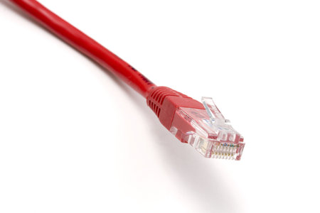 Computer Network Cable isolated on white background
