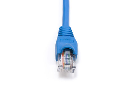 Computer Network Cable isolated on white background