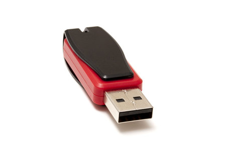 USB storage drive isolated on white
