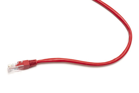 Computer Network Cable isolated on white background