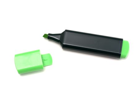 Highlighter isolated on white backgroundの写真素材