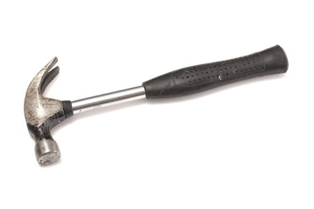 Hammer isolated on whiteの写真素材