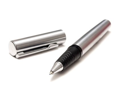 Ball Point Pen Isolated On Whiteの写真素材
