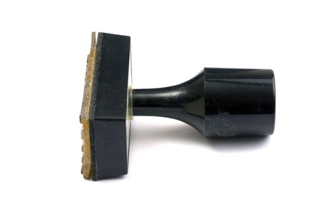 Rubber stamp isolated on whiteの写真素材