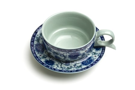 Cup of tea isolated on white backgroundの写真素材