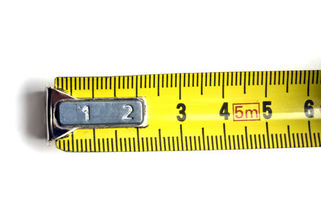 Tape measure isolated on white background 