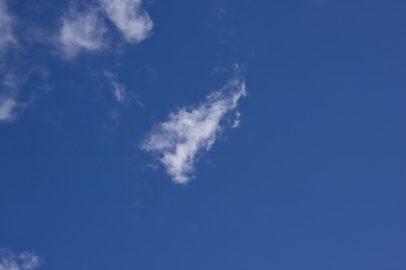 Beautiful blue sky and white cloud backgroundの写真素材