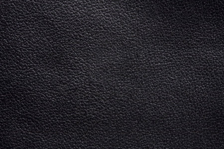 Black leather texture background closeupの写真素材