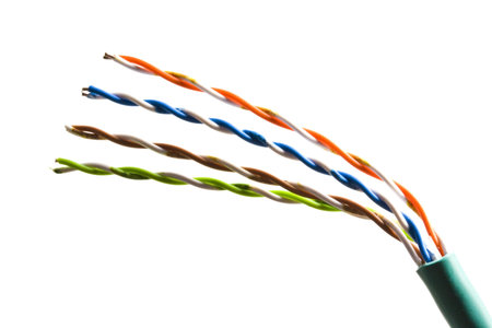 Close up of an electrical wire 
