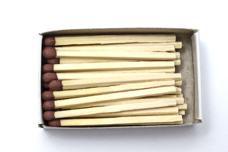 A box of matches isolated on white background 