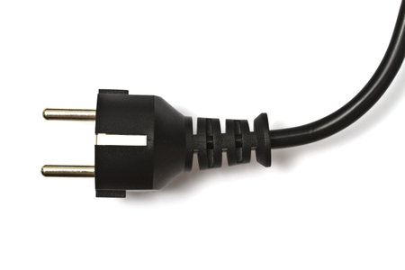 Electric plug isolated on the white background 