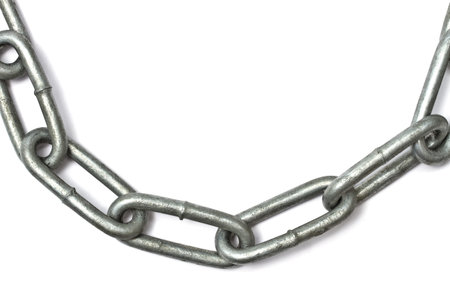 Chains isolated on white background 