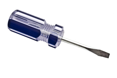 Mini screwdriver isolated on white background 
