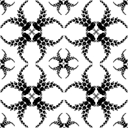 Abstract background of beautiful seamless floral patternの写真素材