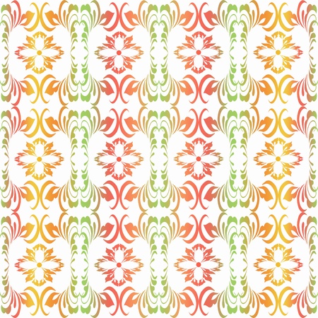 Abstract background of colorful seamless floral pattern のイラスト素材