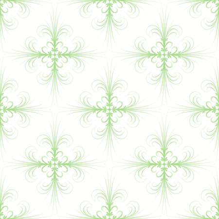 Abstract and beautiful floral pattern on white backgroundのイラスト素材