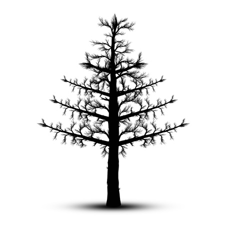 Abstract art tree isolated on white backgroundのイラスト素材