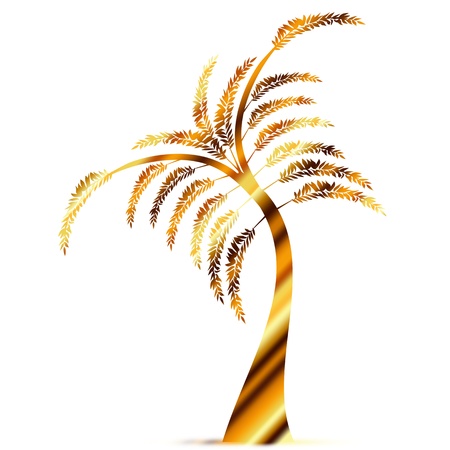 Beautiful art tree isolated on white backgroundのイラスト素材