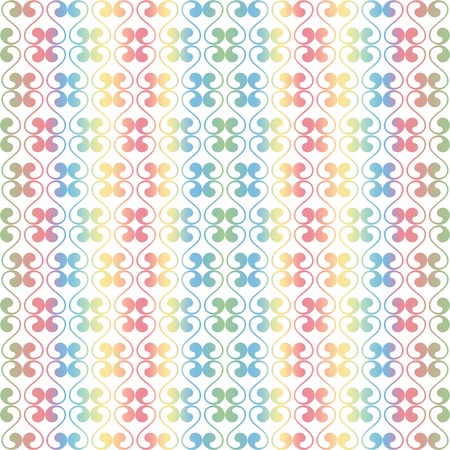 Abstract background of colorful seamless floral patternのイラスト素材