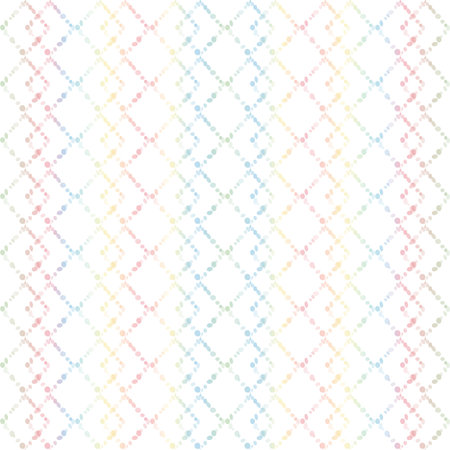 Colorful background of seamless dots and checkered patternのイラスト素材