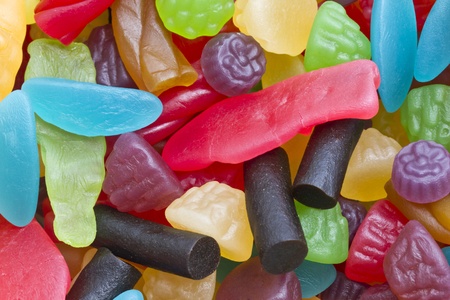Backgound of colorful friuts candy の写真素材