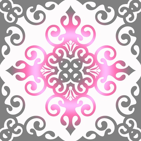 Beautiful background of seamless classic floral patternのイラスト素材