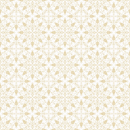 Beautiful and classic floral pattern on white backgroundのイラスト素材
