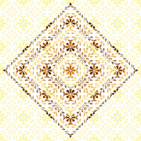 Beautiful background of seamless classic floral patternのイラスト素材