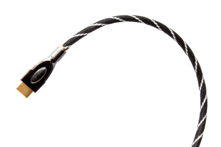 HDMI cable isolated on white background の写真素材