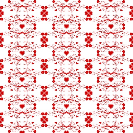 Beautiful background of seamless flroal patternのイラスト素材