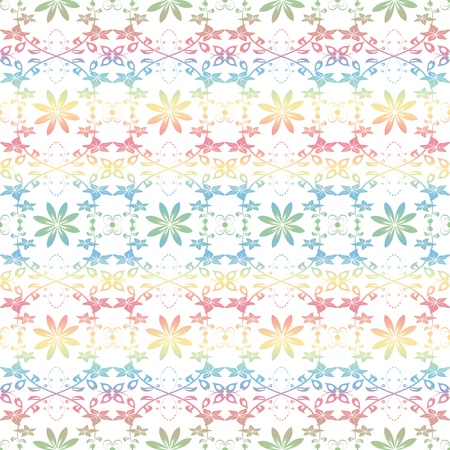 Beautiful background of seamless floral patternのイラスト素材